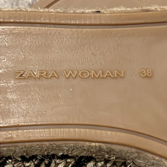 Zara Raffia Espadrille Flats - Picture 8 of 11